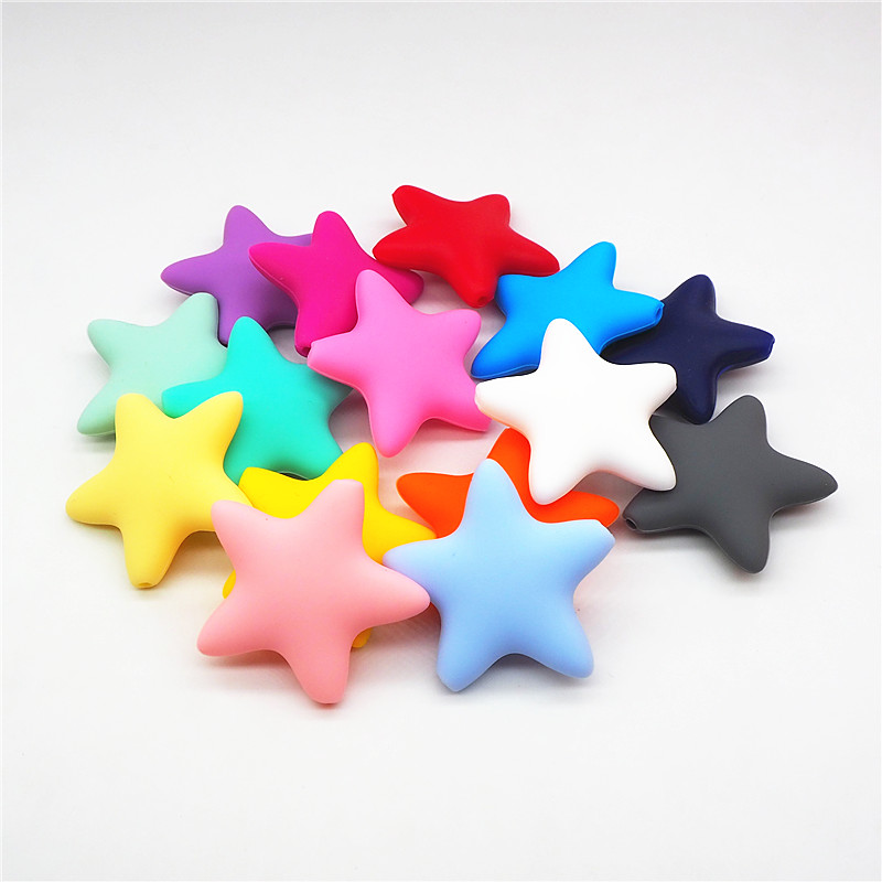Jewelry Making For Dummies - Chengkai 10pcs Del Silicone star Perline