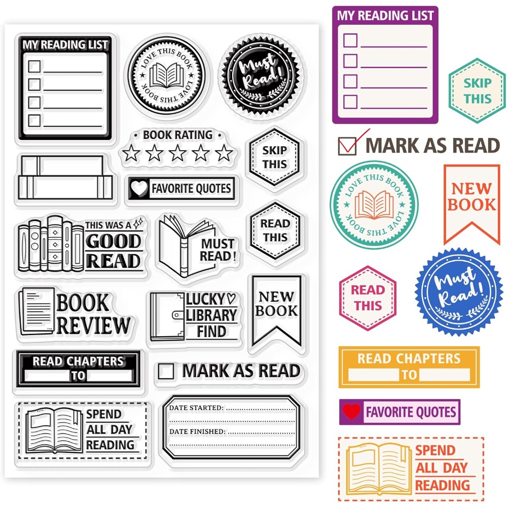 Jewelry Making Journal - Etichetta per lettura di libri Timbri