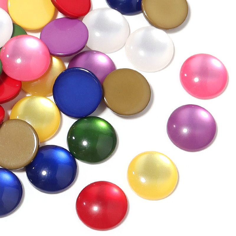 Jewelry Making Gemstones - 50 Pezzi Cabochon in Resina Colorata
