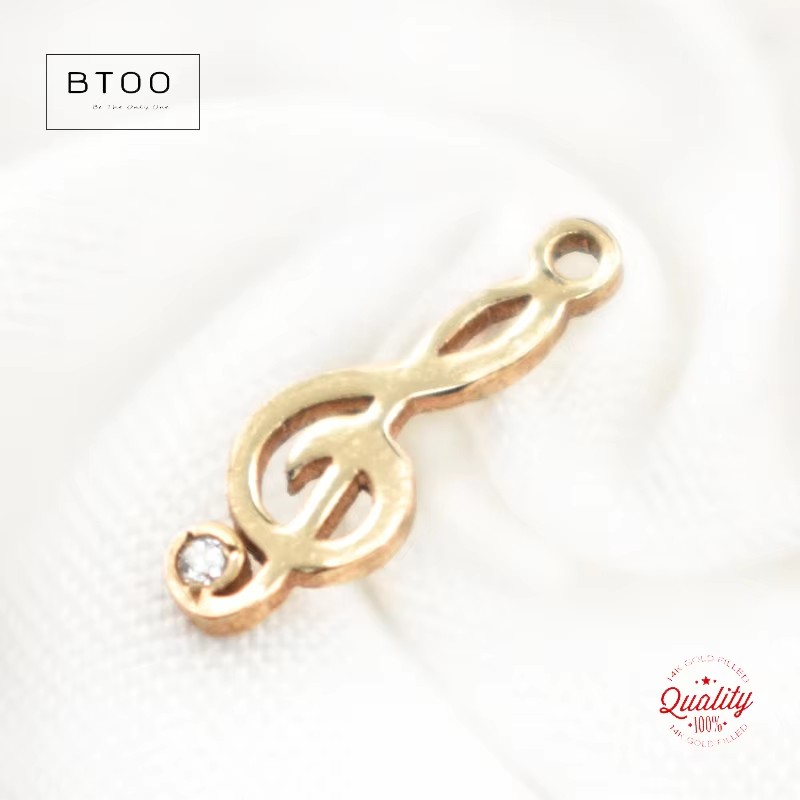 Jewelry Making Notes - Ciondoli con note musicali in oro
