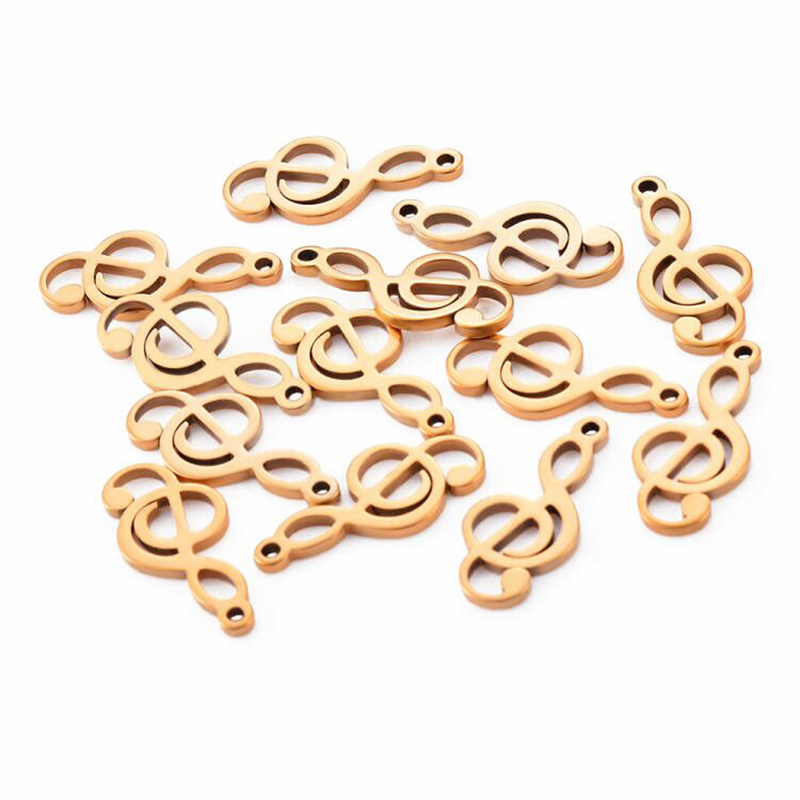 Jewelry Making Notes - 10pcs Charms nota musicale ciondoli in