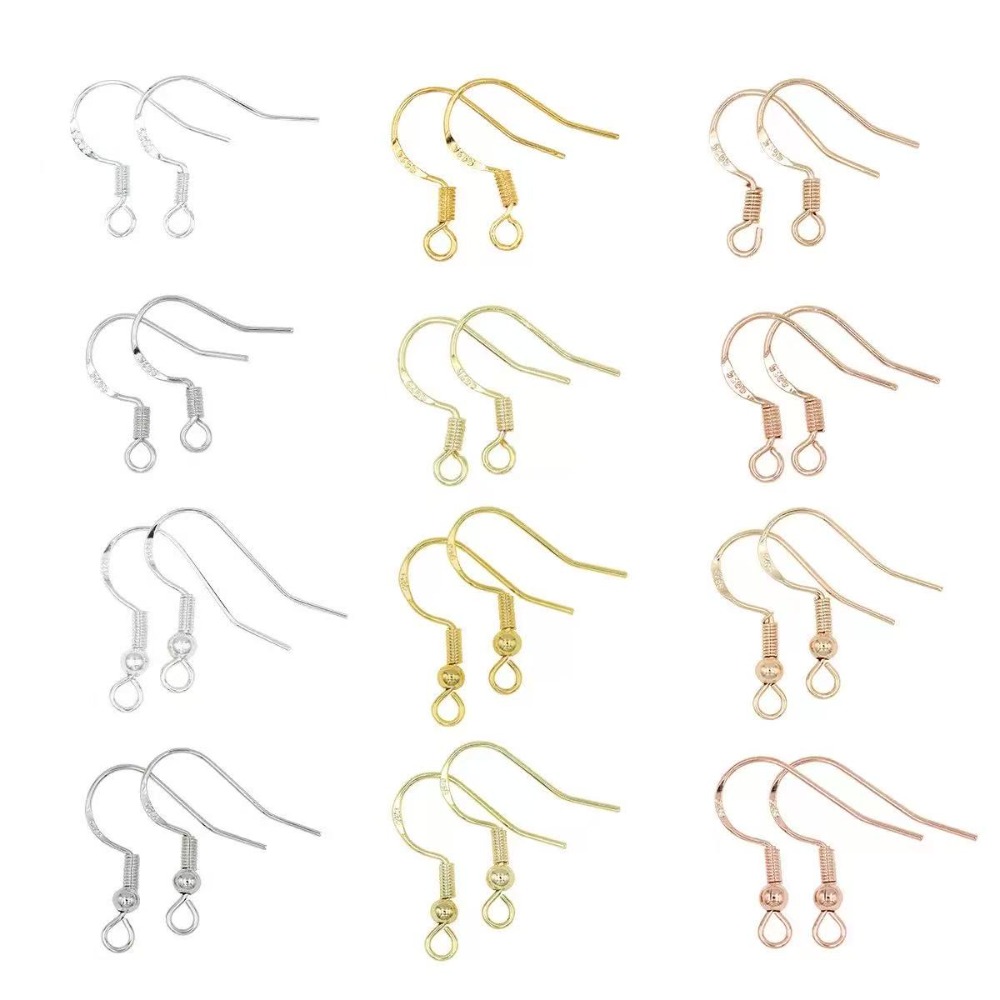 Jewelry Making Wire - Ganci per Orecchini Placcati Oro 100