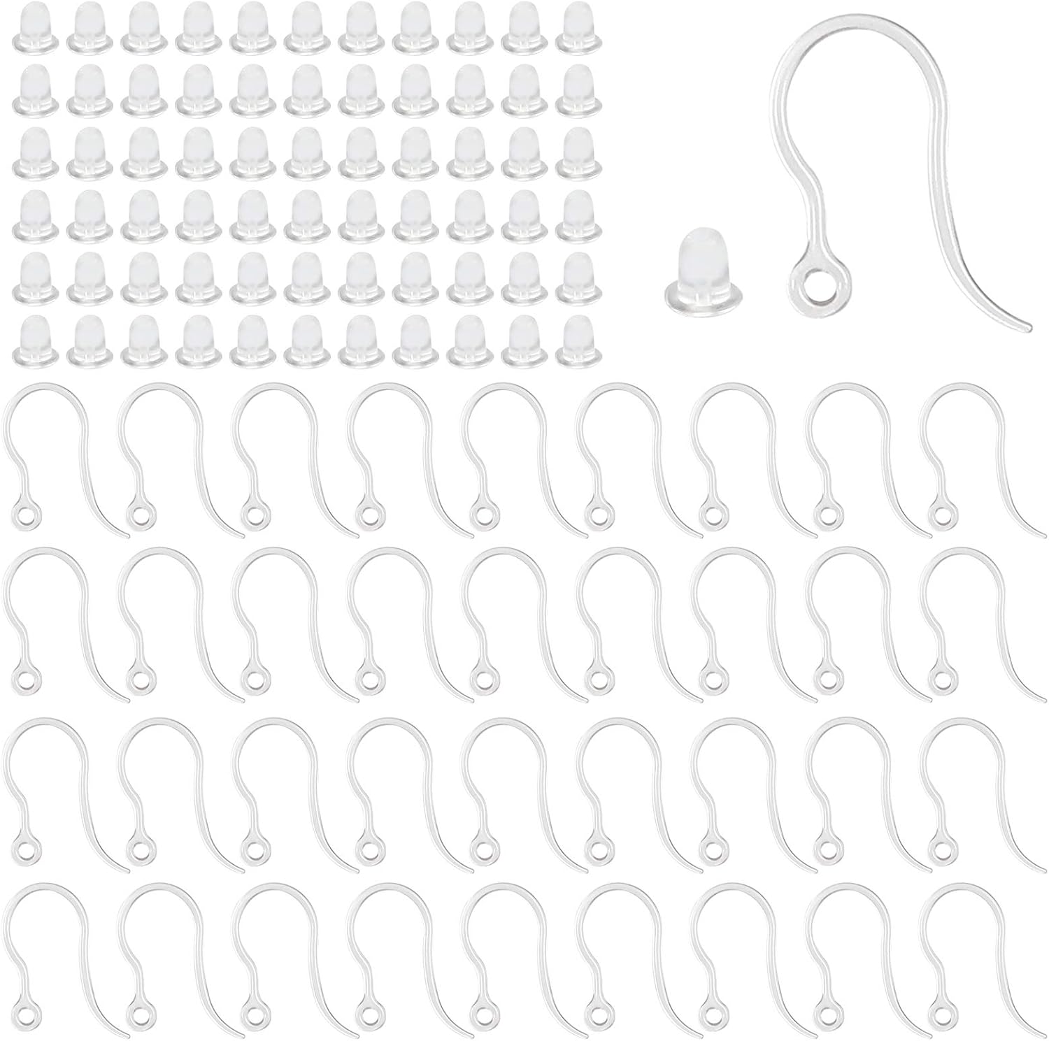Jewelry Making Wire - 40 ganci per orecchini in plastica