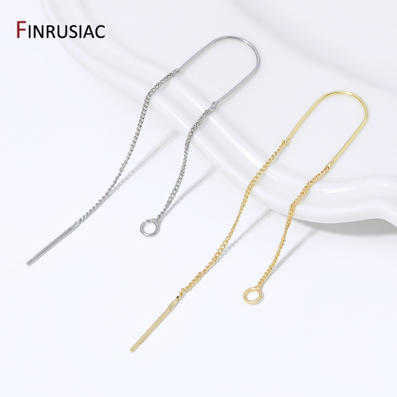 Jewelry Making Wire - Orecchini pendenti a catena lunga con