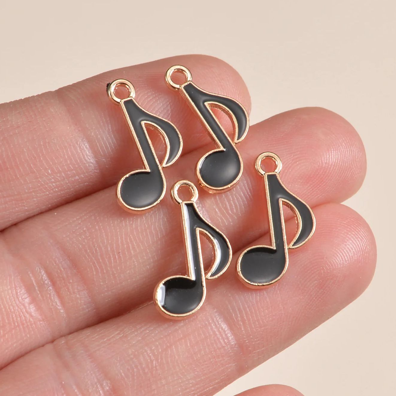 Jewelry Making Notes - 50 pz 12x20mm Smalto Sveglio Nota