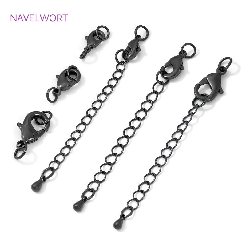 Jewelry Making Metal Supplies - Chiusura a moschettone e catena di