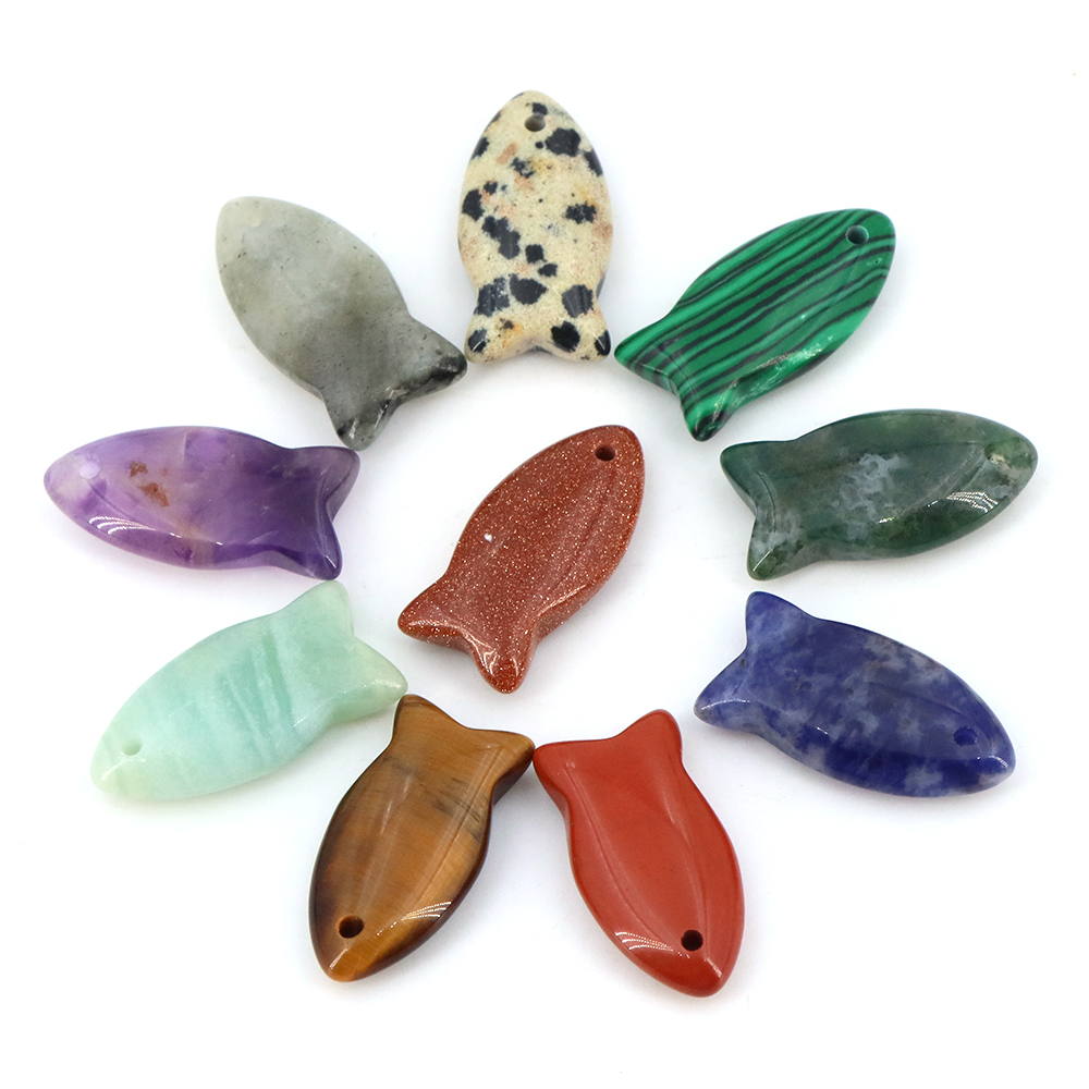Jewelry Making Gemstones - Simpatiche perline di pesce Pietra naturale
