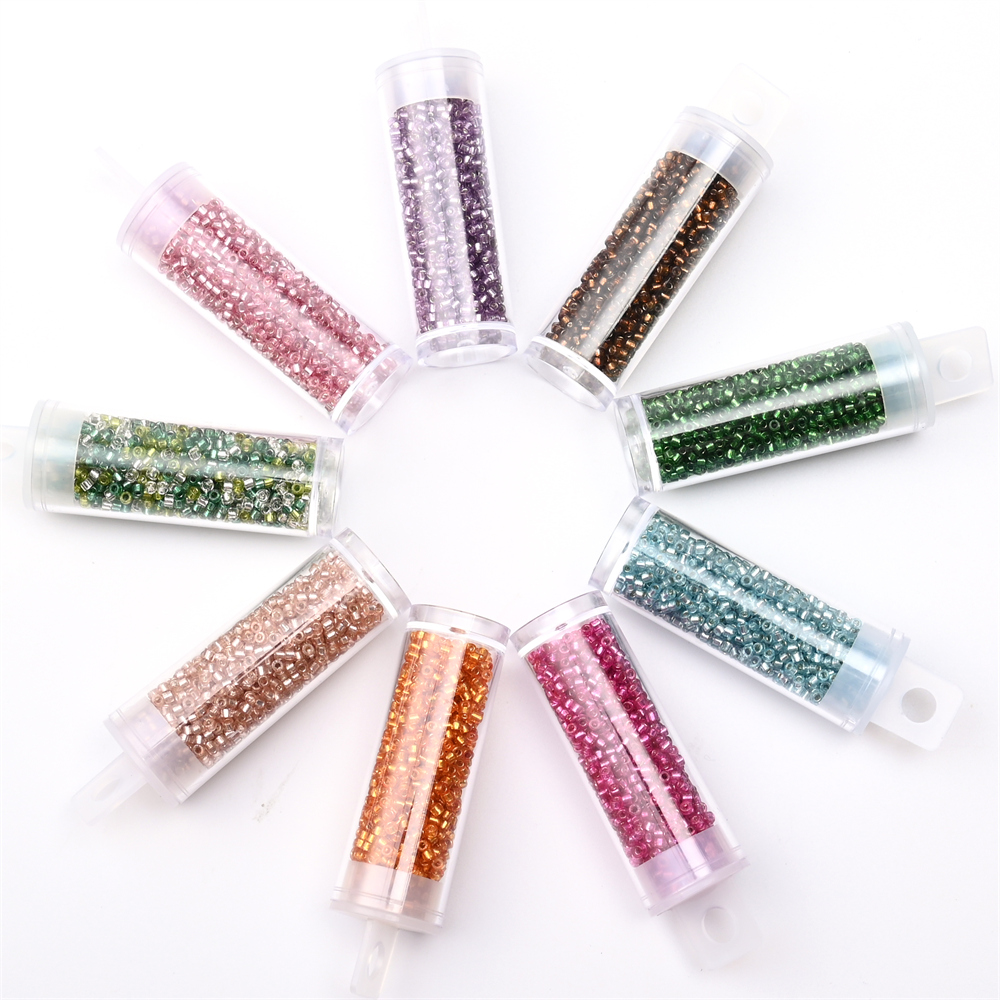 2 mm colore argento all'intern - Seed Bead Tube recensione e prezzo