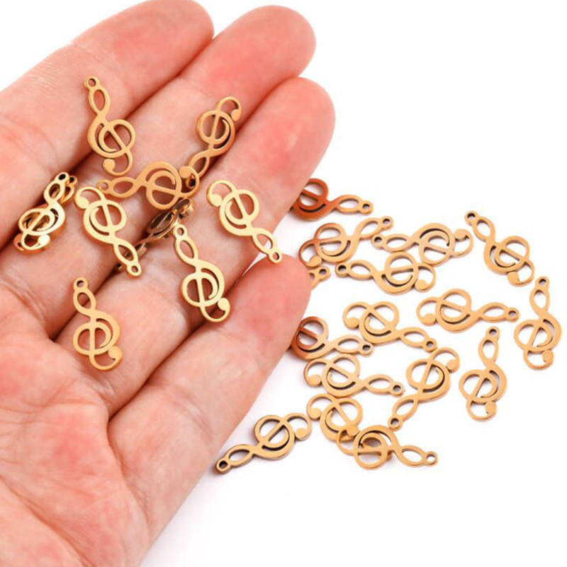 10pcs Charms nota musicale cio - Jewelry Making Notes recensione e prezzo