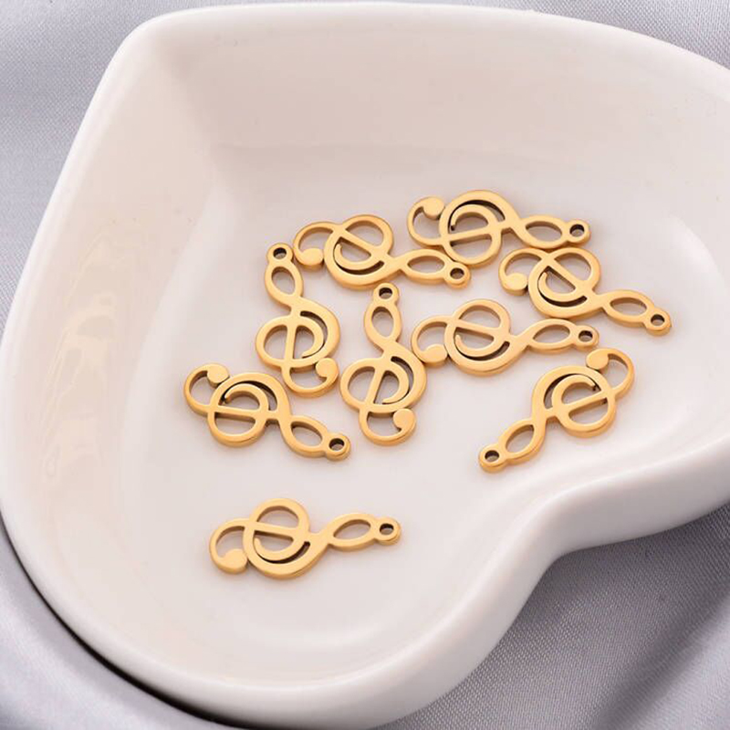 10pcs Charms nota musicale cio - Jewelry Making Notes recensione e prezzo