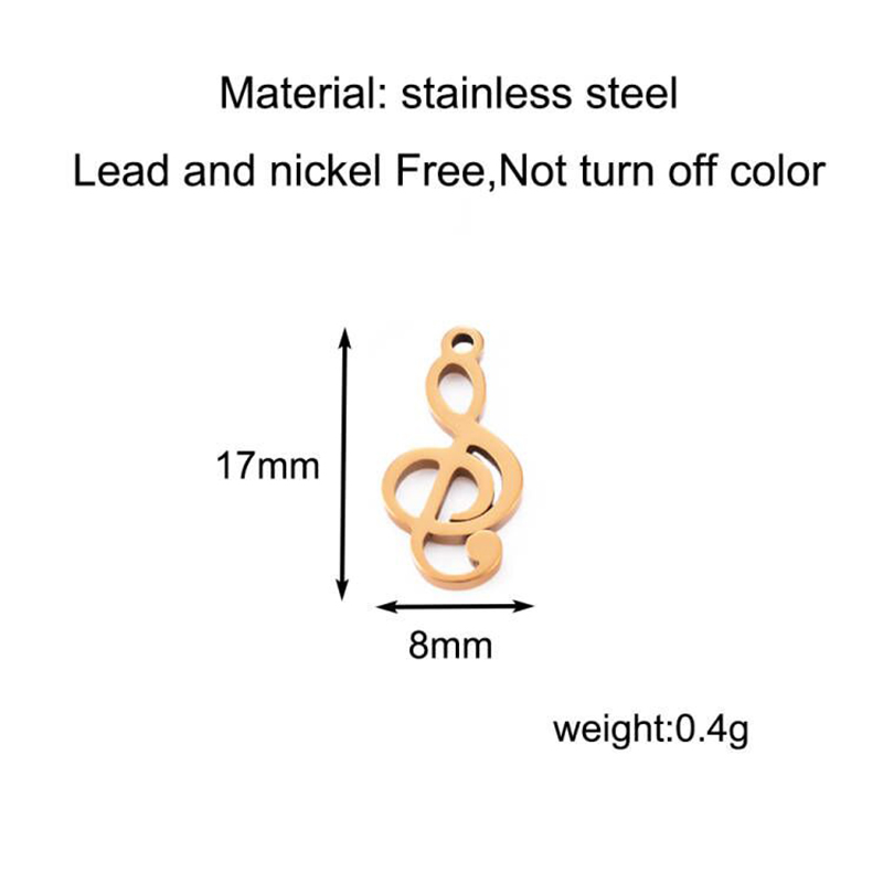 10pcs Charms nota musicale cio - Jewelry Making Notes recensione e prezzo