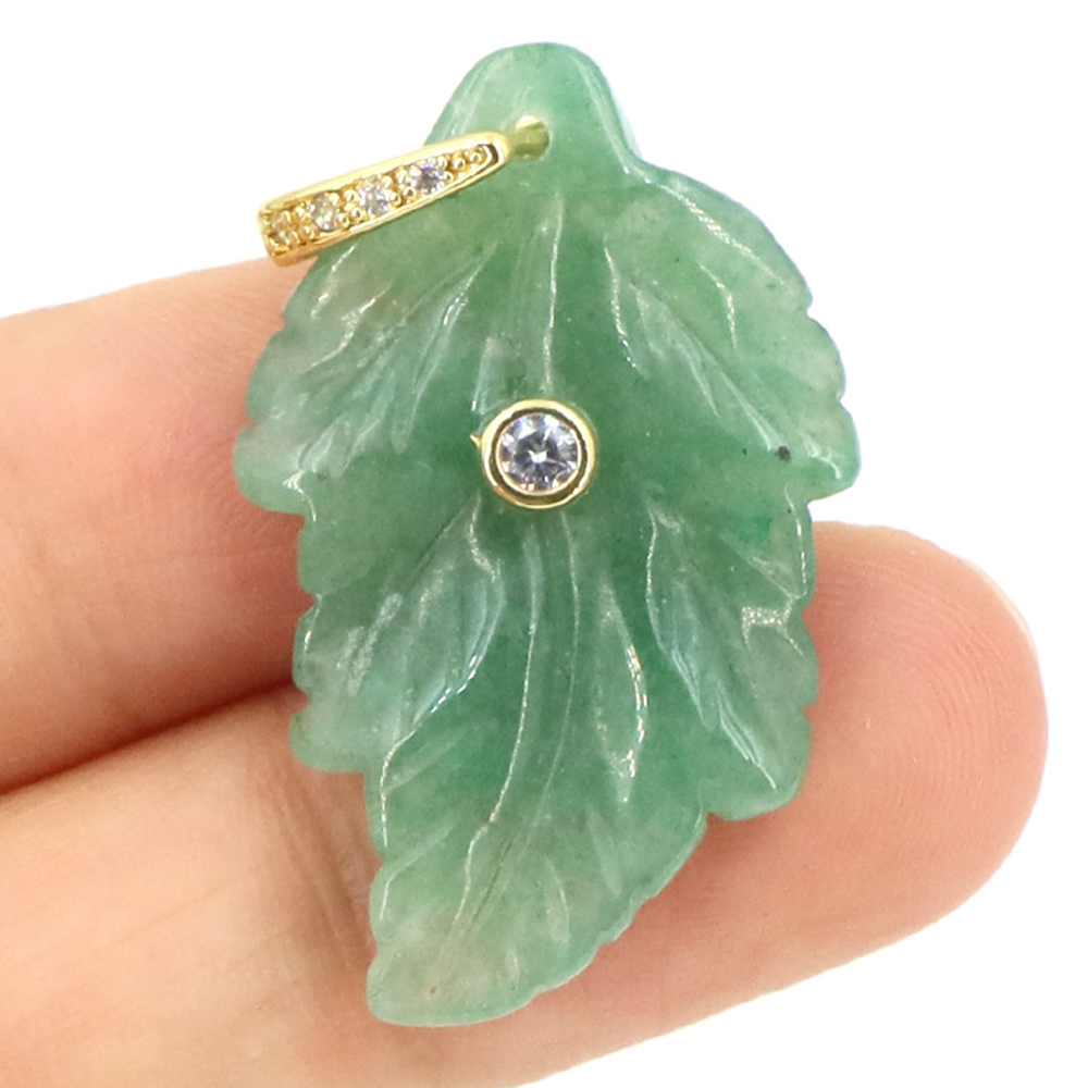 Ciondolo a Foglia in Pietra Na - Jewelry Making Gemstones recensione e prezzo