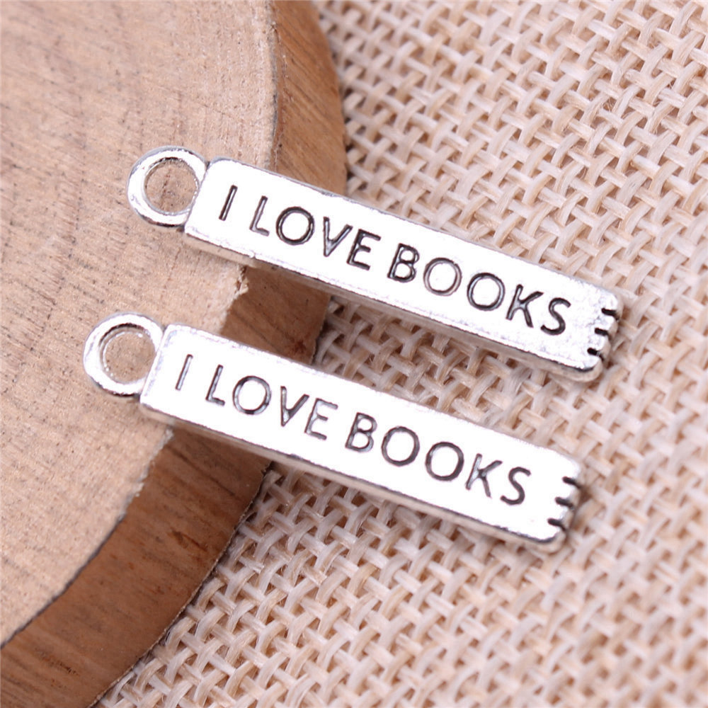 20 pz/lotto I Love Books Charm - Jewelry Making Journal recensione e prezzo